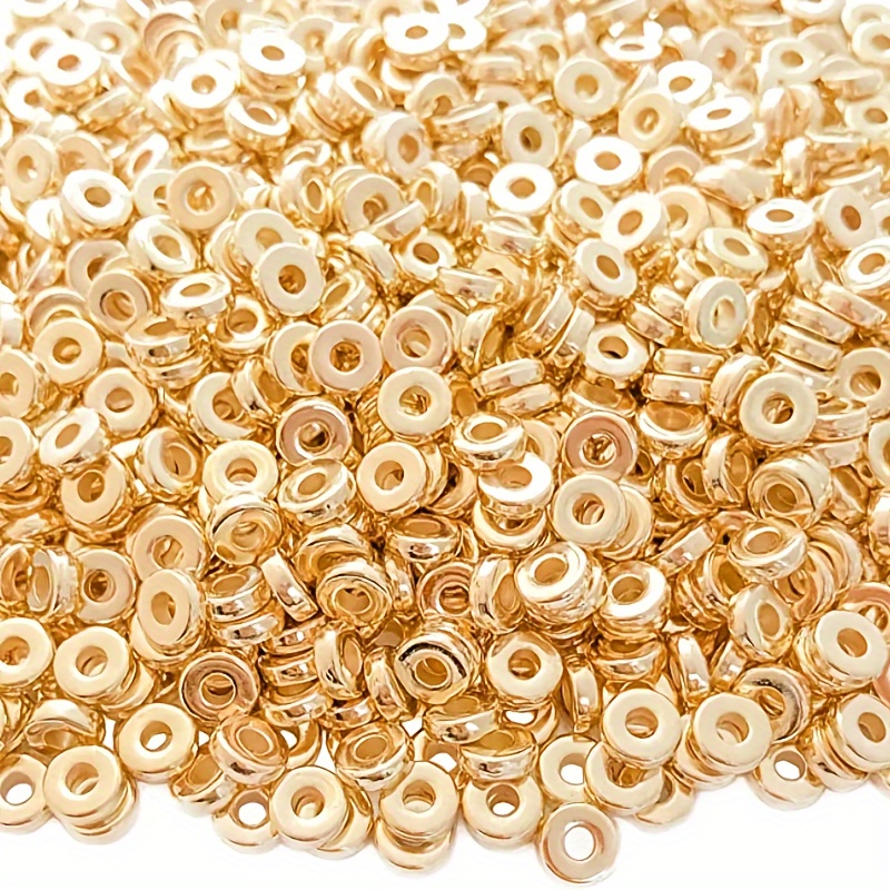 TEMU 200pcs/ Coussinets Ronds pour Perles, Anneaux de Perles, Bijoux. Collier... Ajouts Multi-Artisanat