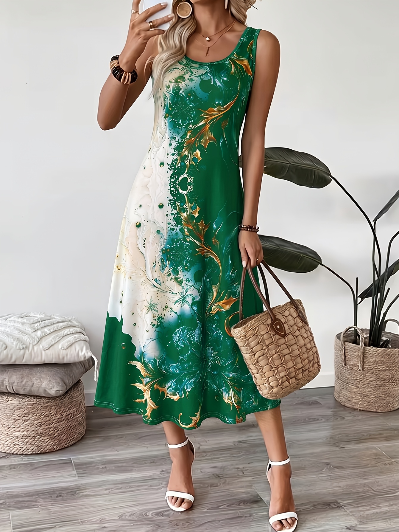 summer dresses that hide belly bulge sold on Temu United States