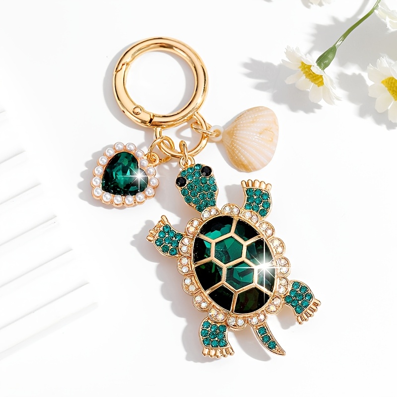 TEMU A Stylish And Luxurious Creative Keychain In Of A Cute Turtle, Perfect For Women' Keys And As A Decorative Accessory For Bags, Ideal For Holiday
