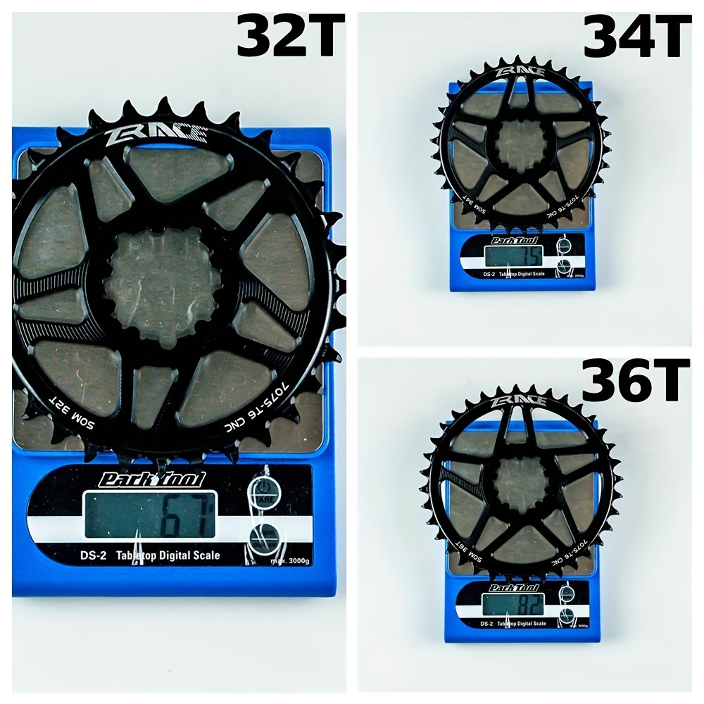 plaquette teeth - daluminium 7075, de 3mm, compatible avec à montage direct , 10/11/12 , tailles 32t-38t pour vtt - légère et , amélioration de cyclisme | équipement de cyclisme | de vélo détails 3