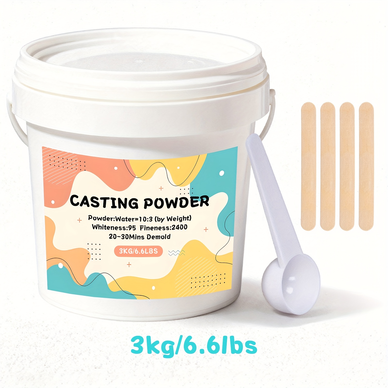 Image of Casting Powder 1.2kg/2kg/3kg, Gypsum Casting Powder You "copy" Delicate Texture And Make . Gypsum Powder Solidifies Not , But