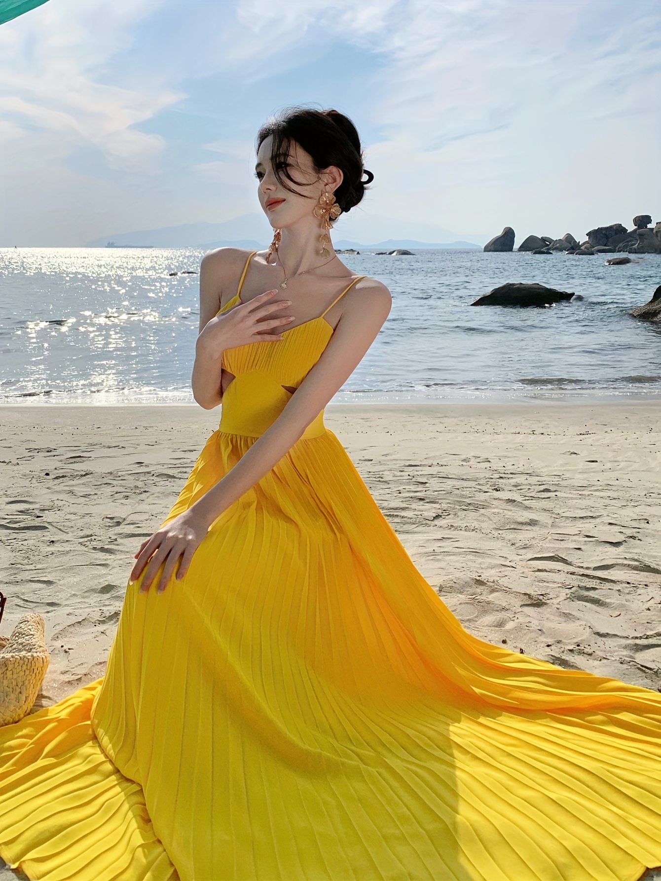 yellow dress for beach Paneros Clothing Gia Maxi Dress - Yellow main image 1