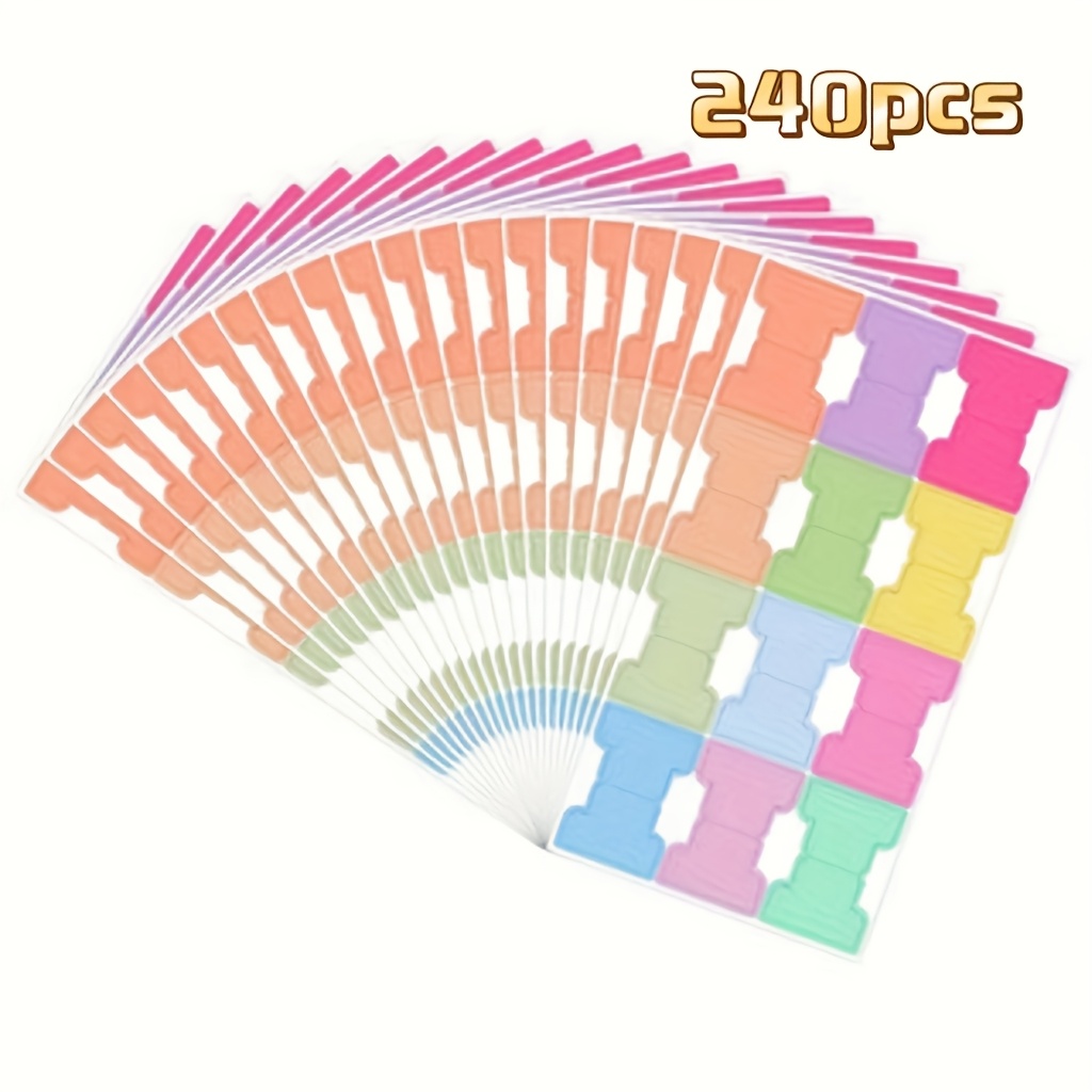 

240pcs Of Double-sided Page Index Tags And Stickers, Suitable For Teachers' Classrooms, Reading Markers, And Note Markers.