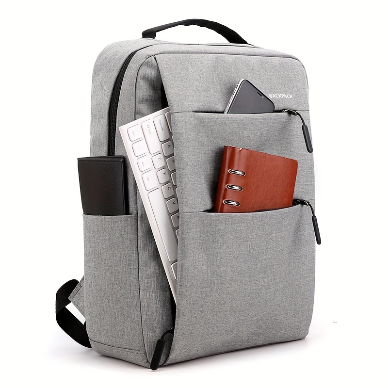 

Unisex Backpack With Multiple Compartments, Large Capacity, Simplistic Design, Business Casual For Commuting, Travel, Beach, Ideal For Outdoor Activities