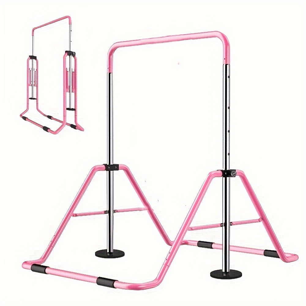 

Mophoto Gymnastics Bars Folding , Home Gymnastics Equipment Kip Bar For Kids Little Gymnasts With Adjustable Height