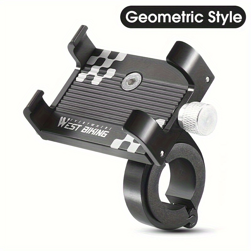 Image of West Biking Bicycle Mobile Phone Stand Aluminum Alloy Anti-slip Phone Holder Bike Handlebar Adjustable Mount Support