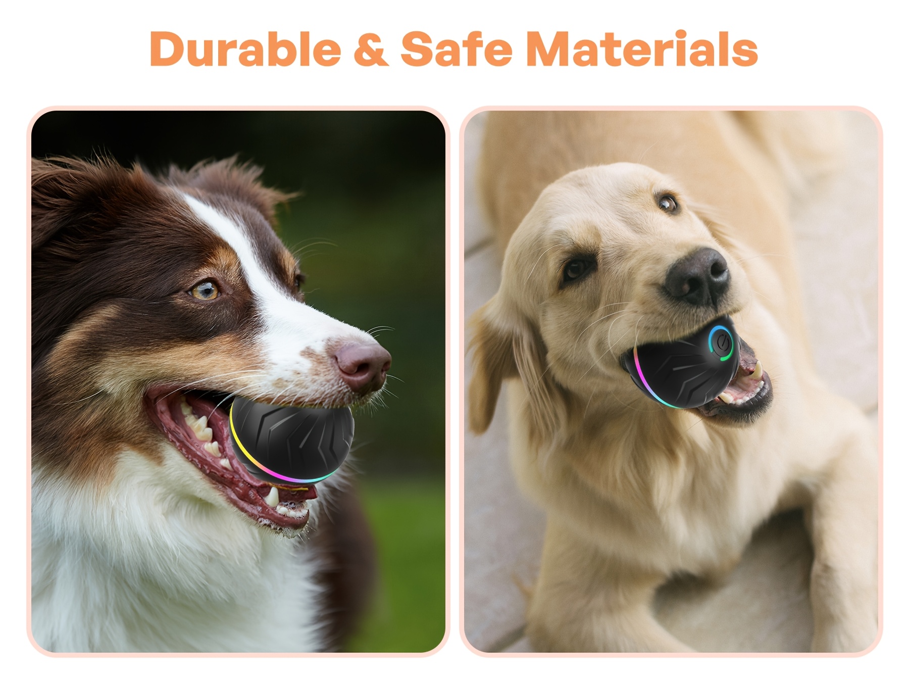 Large-Sized Smart Bouncing Ball for Pets, Featuring Intelligent Jumping And Rolling, an Interactive Dog Toy Ball, Durable Sports-Activated Automatic Rolling Ball Toy, Suitable for Small, Medium, And Large Dogs, USB Rechargeable.
