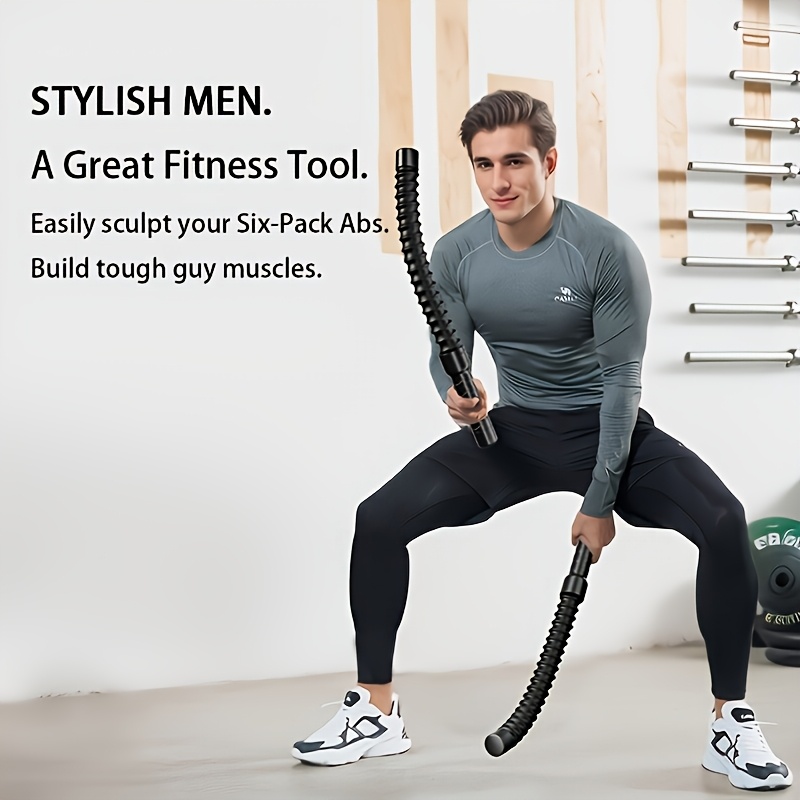 2pcs Ropeless Battle Rope, Portable and Convenient Fitness Equipment for Home Gym and Exercise, Heavy Duty Fitness Training Tool for Strength, Aerobic Exercise and Muscle Training