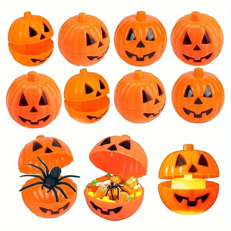 

25pcs Halloween - Fillable Plastic Storage Boxes With Lids For , & Decorations