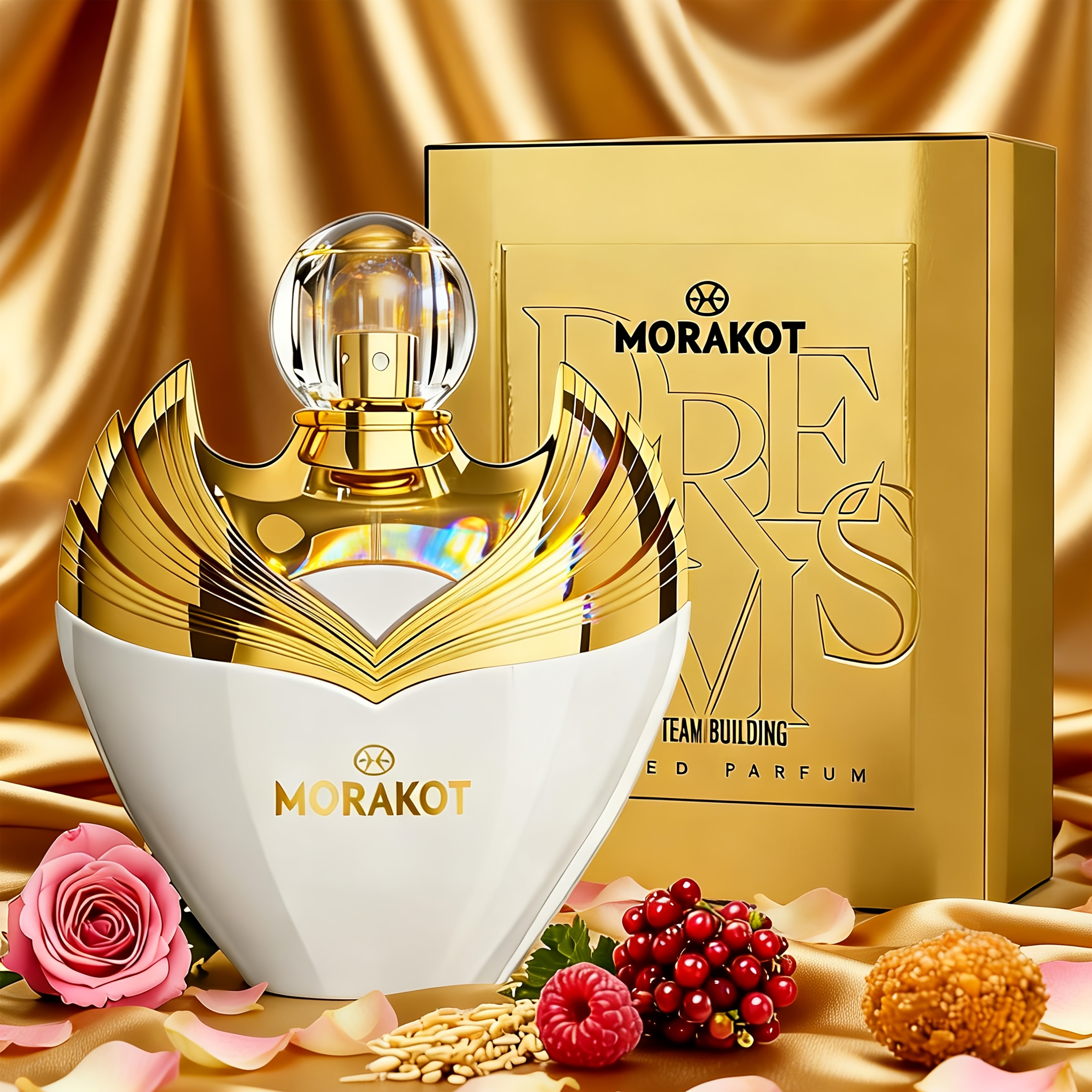 Image of Morakot 100ml Eau De Toilette Pink Pepper + Rose + Amber Perfume Suitable For Workplace And Formal Occasions, Ideal Gift For Holidays And Housewarming