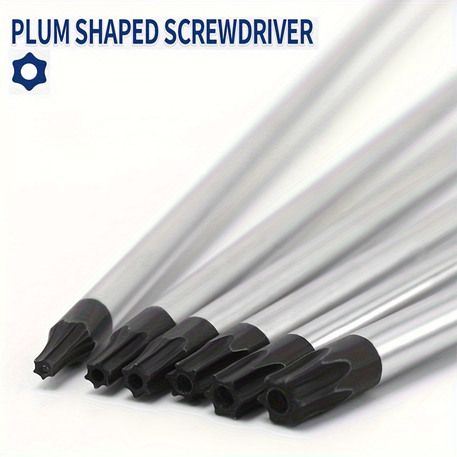 6 1pc   hex socket screwdrivers set 300mm 12inch length magnetic chrome vanadium     red   for home renovation manual tool no battery required Product details 3