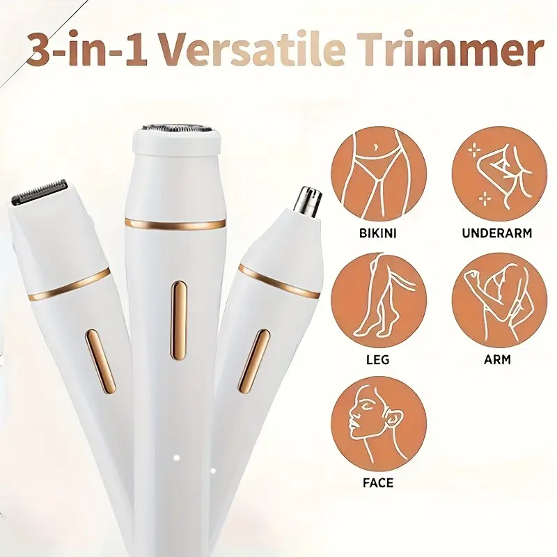 electric multi function trimmer with eyebrow nose hair trimmer and shaver unisex rechargeable body grooming kit for women men bikini line trimmer set portable gift for ladies dad father Product details 1