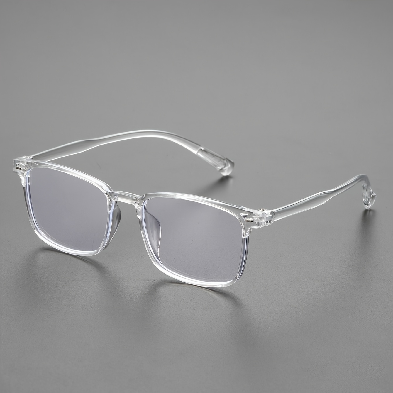 Image of 1pc Men's Non- Glasses - Minimalist Business Formal & Everyday Eyewear - Clear Frame - Office, Meetings, Social Events - Professional & Everyday Essentials