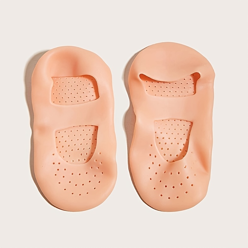 Image of Silicone Moisturizing Relief Socks, 1pair Non-slip Soft Silicone Socks, High Elastic Anti-wear Protectors, Reusable Foot Care Tool With Breathable Hole For Women Men Dry Skin Dry Feet Rough Skin