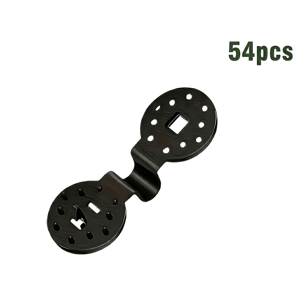 TEMU 54pcs Sun Shading Net Clips - Uv-resistant Mesh Clips For Greenhouses, Canopies & Shade Cloth - Reusable Film Net Clamps. Durable And Garden