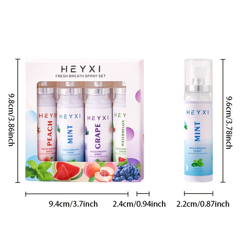 4pcs of 22Ml Fruit-Flavored Mouth Freshener, for Oral Care, Long-Lasting Freshness, Easy to Carry, Perfect for Dates, Work, Or After Meals - an Ideal Gift - Image 6