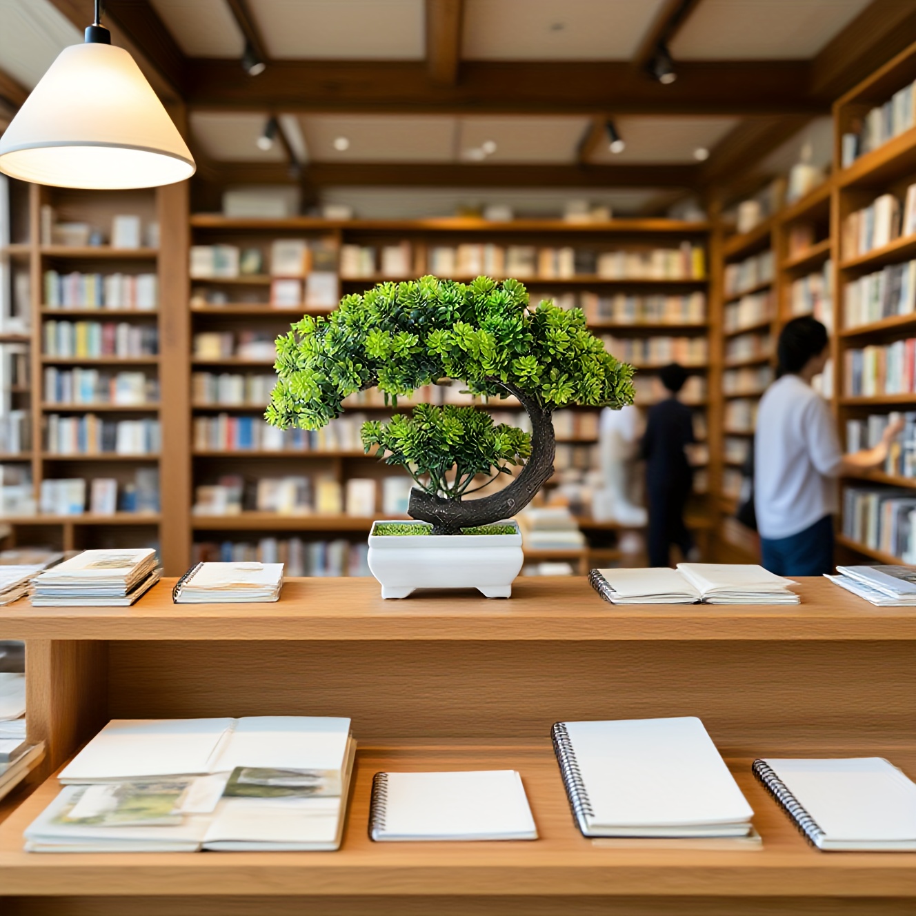 1 stuk kunstgroen voor lotusbonsai