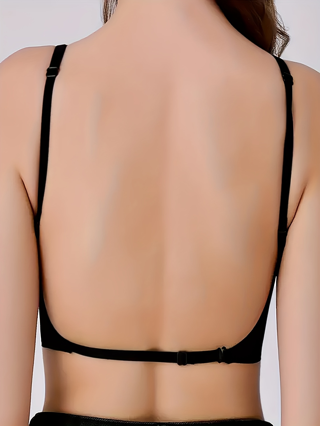 1pc Multiple Beauty Back Underwear Women's Small Chest Gathering Removable Chest Pad Outside Wear Vest Integrated Non-marking U-shaped Backless Bra
