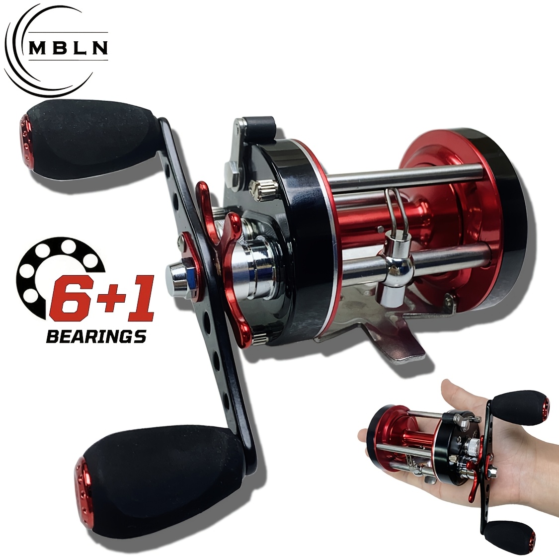braknig fishing reel 1pc, 13kg Powerful Braking Force * Long-cast Reel