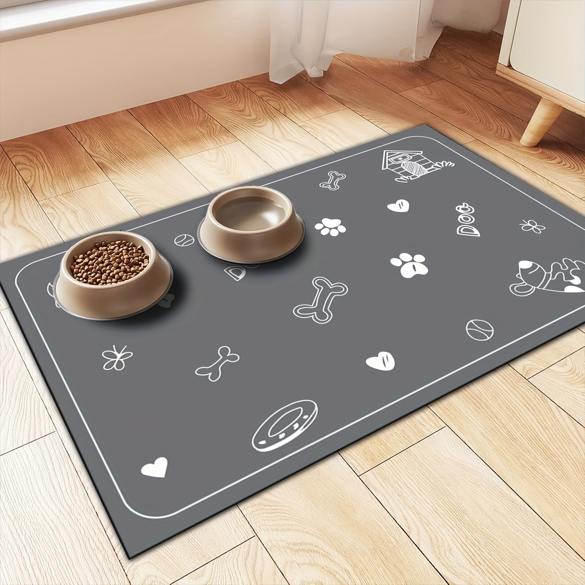 TEMU 1 Diatomaceous Earth Pet Feeding Mat, Designed With Non-slip, Quick-drying Diatomaceous Earth Soil, Suitable For Floors And Now Suitable For Use