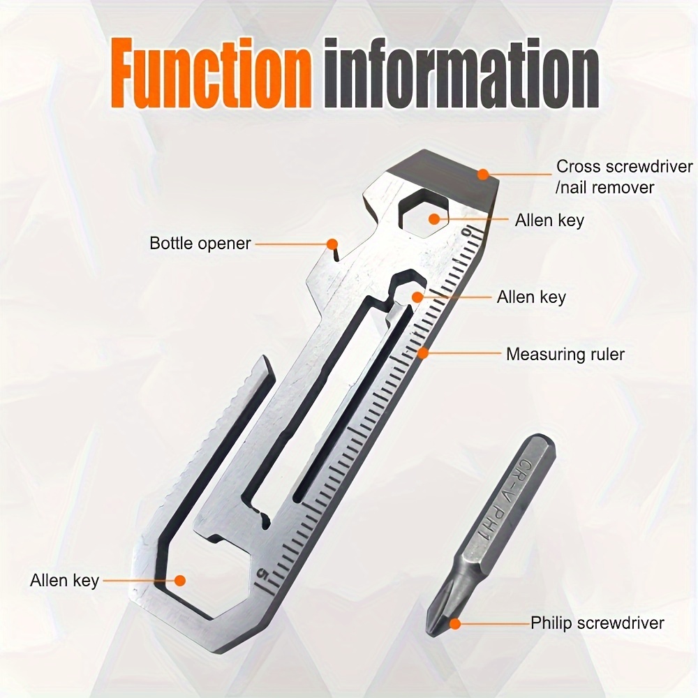 Seven-In-One Carbon Steel Multi-Function Tool