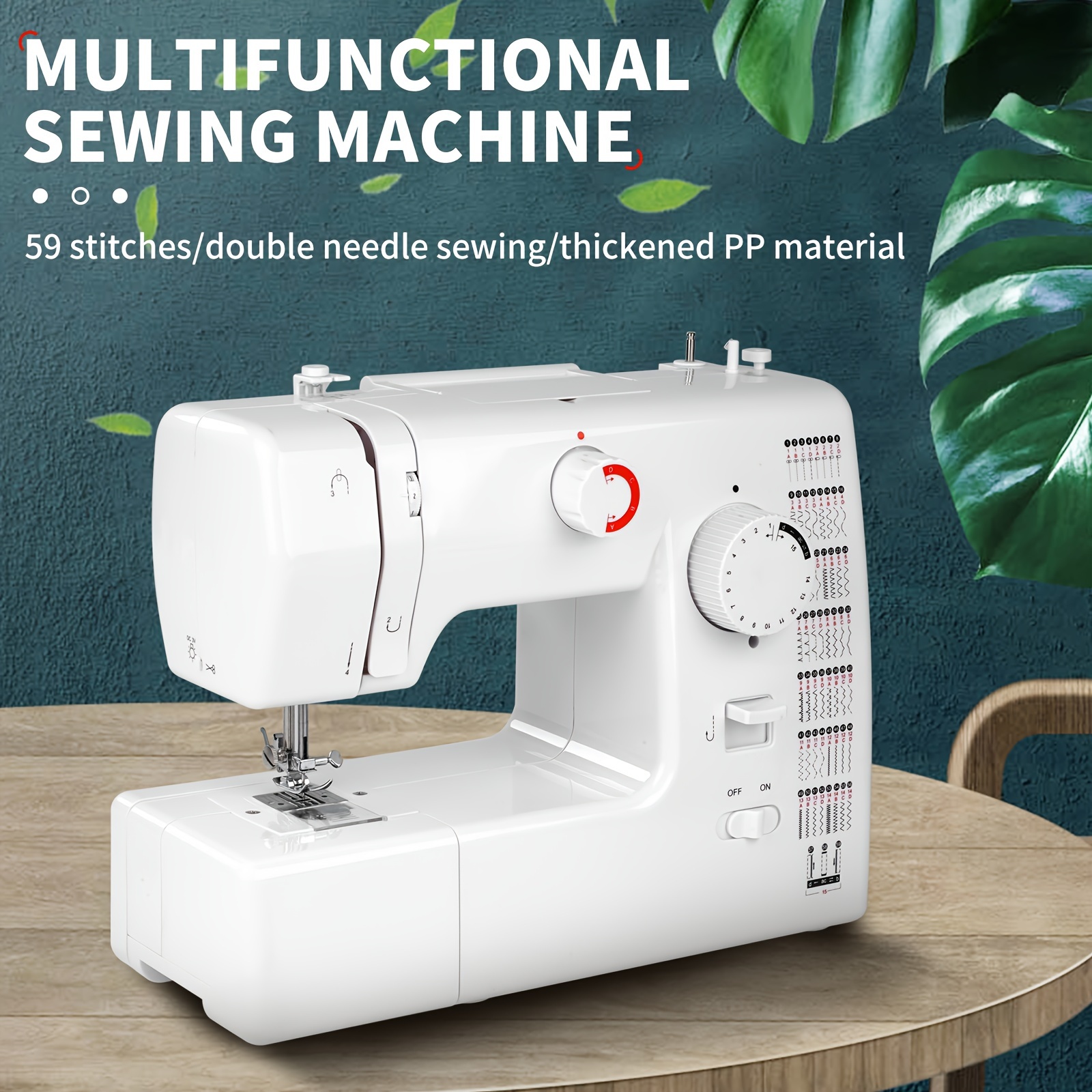 

Letcart 705 Multifunctional Home Sewing Machine Electric 59 Stitches Sewing Machine With Foot Pedal Eu