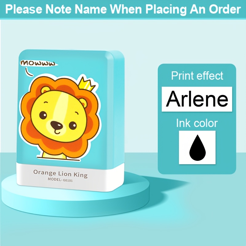 Personalized Name Stamp - Easy And Style, Lightweight To Carry, Ink Long-lasting Without Smudging, Used For Clothing, Bags, Shoes, Book Content Pages, Etc., Washed Without Fading