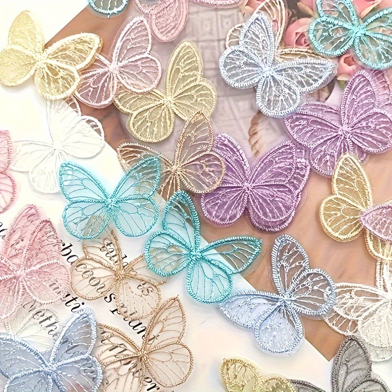 

50pcs , Embroidery Sewing Diy Gown, Decorative Decal Suitable For Bridal Decorative Decoration