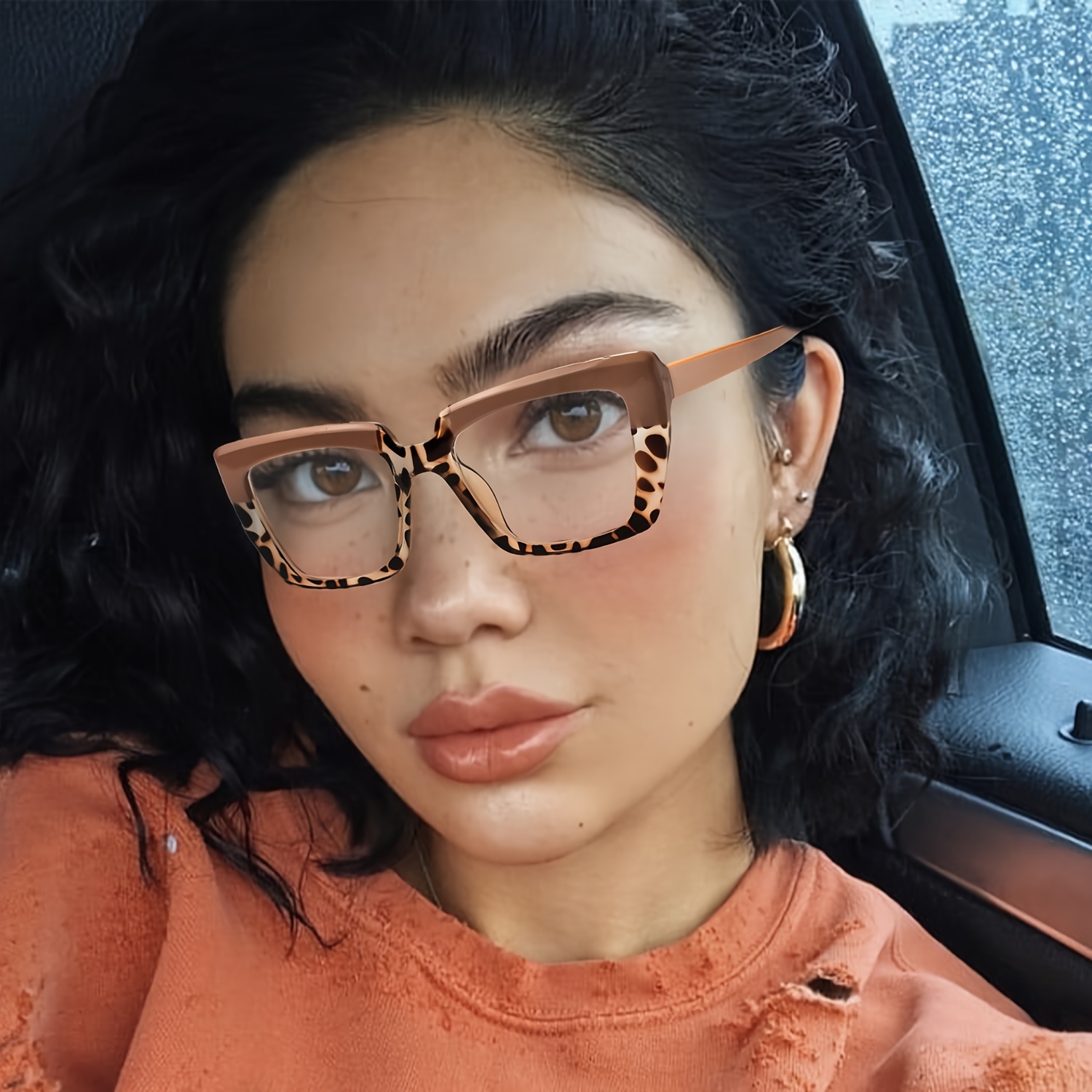 2pcs Cat Eye Large Frame Reading Glasses with Spring Hinges