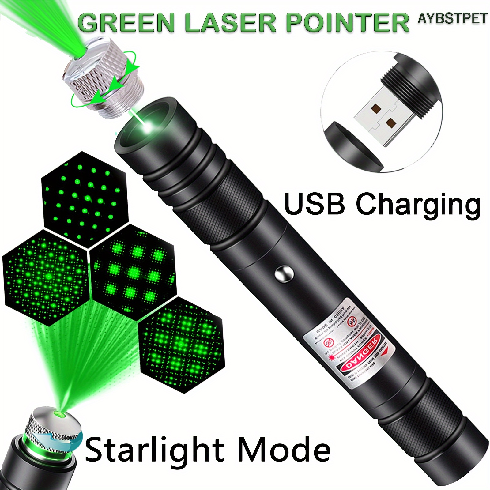 puissant Sd303 mise au point réglable 532nm lumière de pointeur laser vert