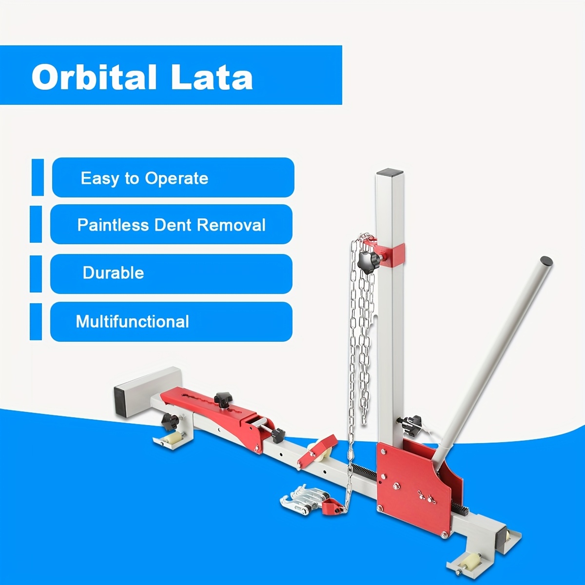 Image of Pdr Vehicle Bumper Repair Kit, With A Tensile Strength Of 450kg, Includes A Dell Lift Bumper Lever And A Repair Device For Car Bumpers, Adjustable From 100 To 800mm