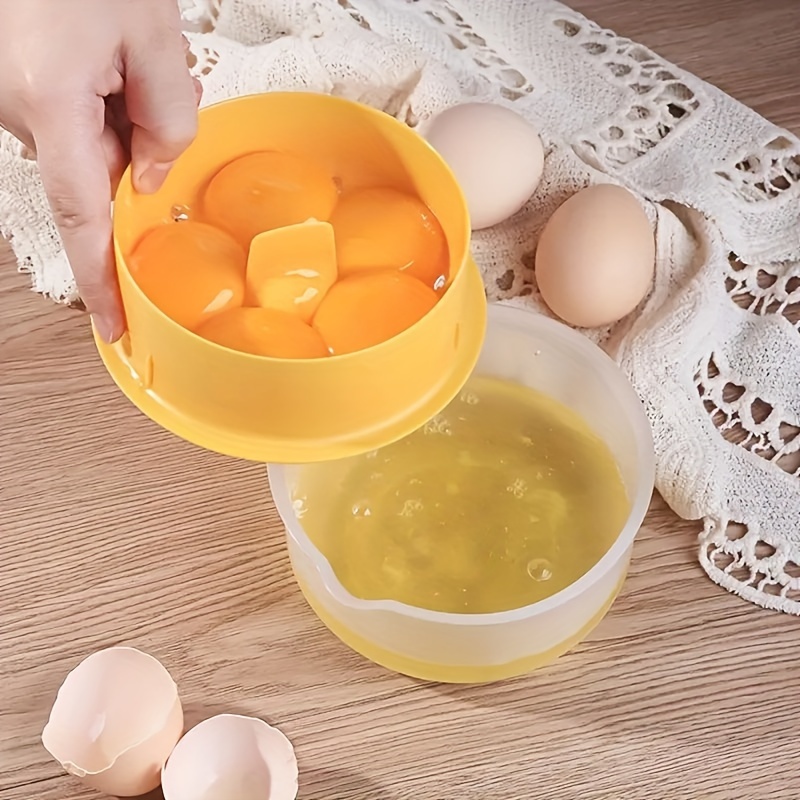 

Large Capacity Egg White Yolk Separator - Plastic Egg Liquid Protein Separation And Filter Tool, Easy To Separate And Clean