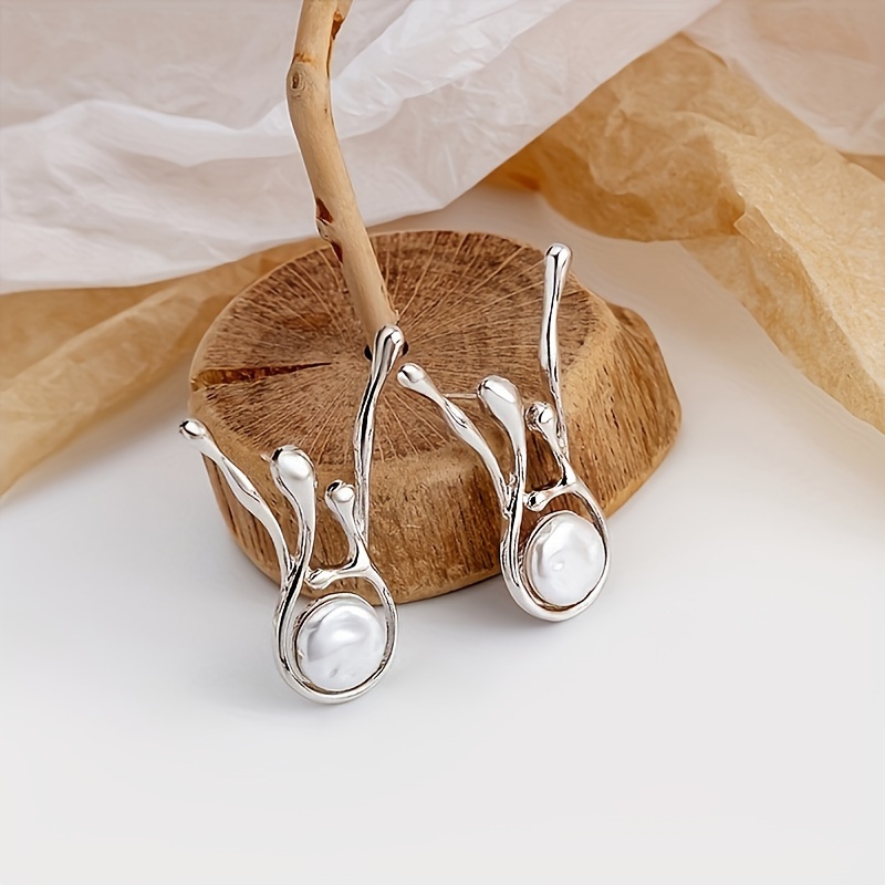 Baroque Stud Earrings Set