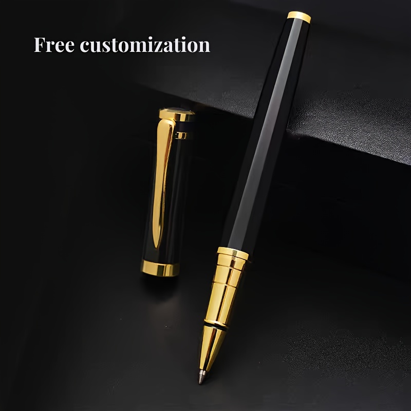 

Custom Engraved Pen, Copper, Refillable With Pocket Clip, Medium Point – High-end Metal Jewel Pen With Gift Box And Extra Refill – Ideal For Office And