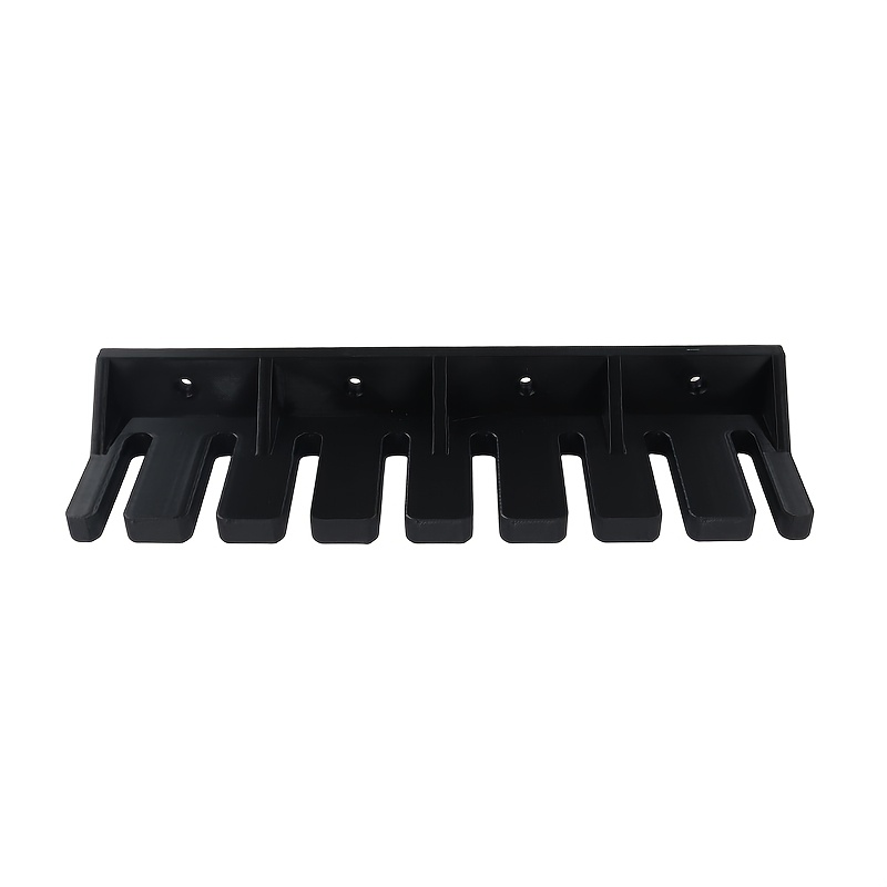 TEMU 1 Set 8-hole Clamp Storage Bracket, One-piece Multi-hole Design Can 8 Clamps, Equipped With Fixing Screw Fasteners, Stable Wall-mounted Storage,