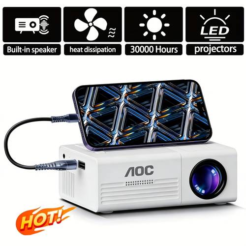 item picture camping outdoor projector 240p local with 1080p support portable lightweight with iphone laptop ps4 usb hdtv remote control for instant setup