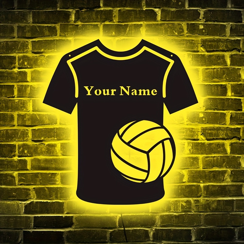 Customizable Volleyball LED Light for Personalized Decor