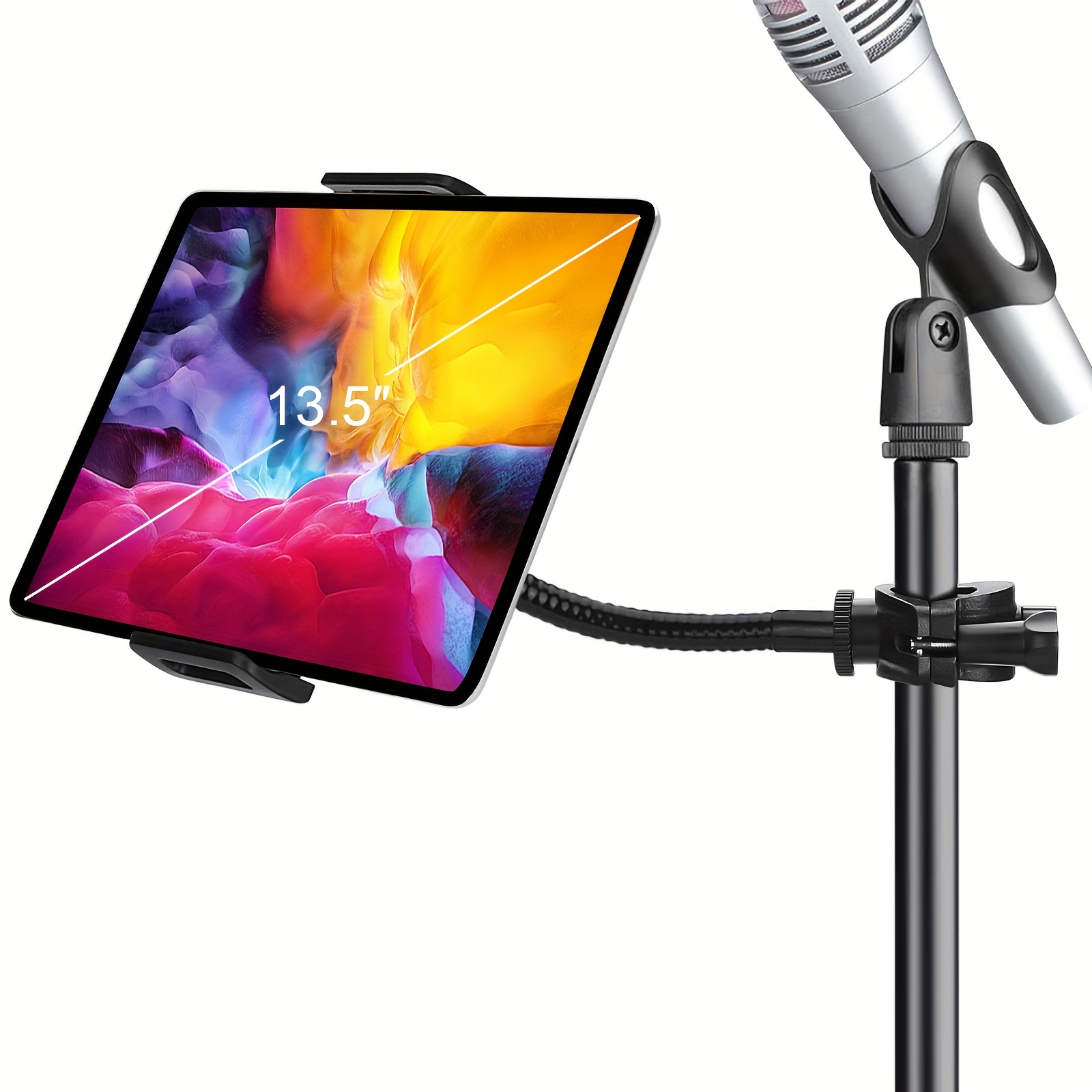 

Flexible Microphone Music Stand For Microphone Stand, Tablet Stand For Ipad, Smartphone Tablet Microphone Stand, Rotating Tablet Stand For .7 To 13.5 Inch Tablets And Smartphones