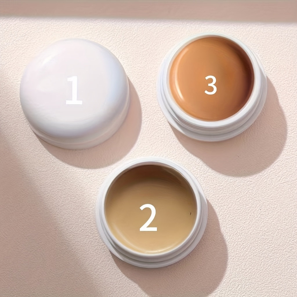 TEMU 3pcs Waterproof Long-lasting Concealer Cream, Perfectly Covers Scars, Dark Spots, And Tattoos For Makeup