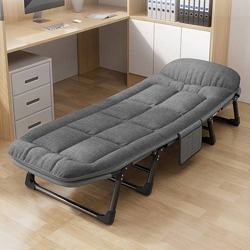 nap folding bed outdoor leisure folding bed adult sleeping bed easy portable office nap tool soft and comfortable folding bed