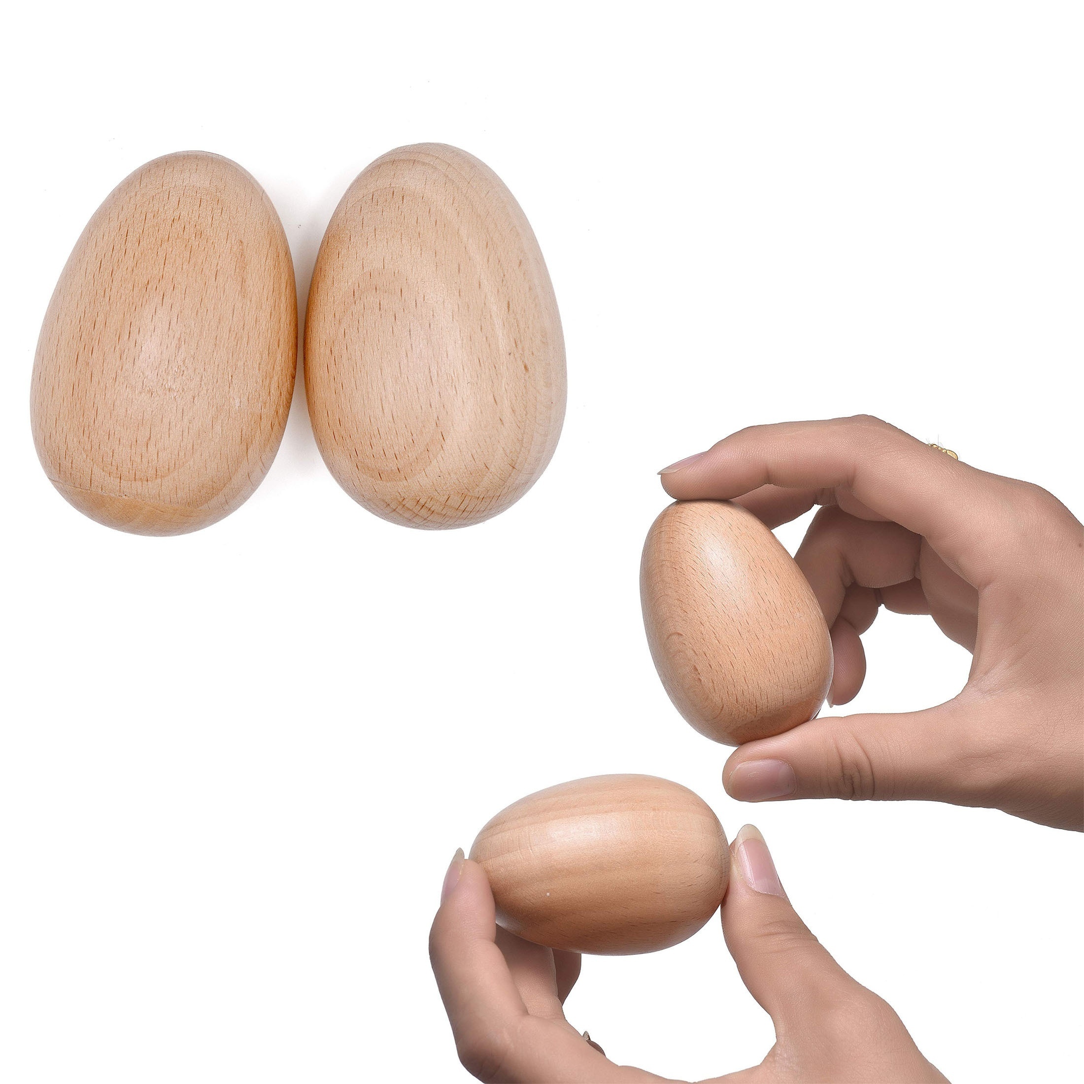 

Wooden Egg Shakers Set - Natural Percussion Instruments, Mixed Color, Material, Ideal For Musical Play And Education