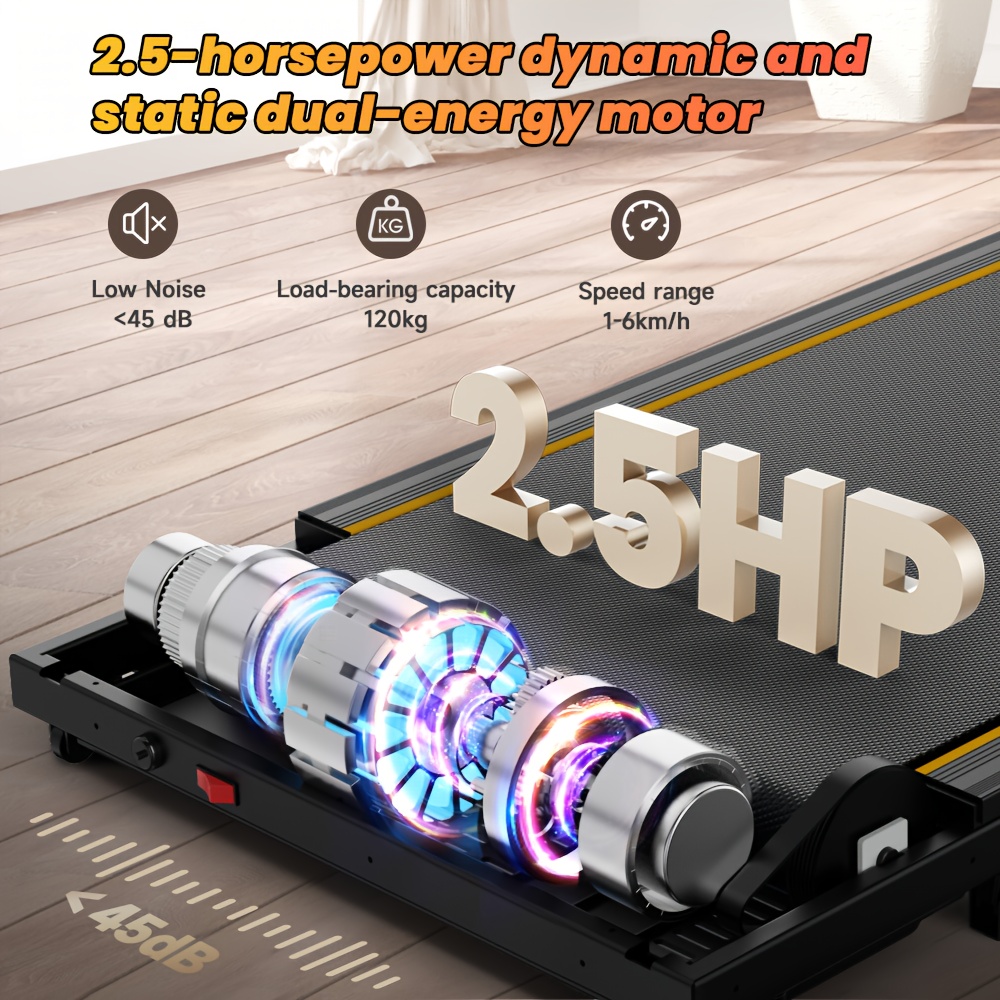 Intelligent Walking Treadmill with 10% Slope for Home Use