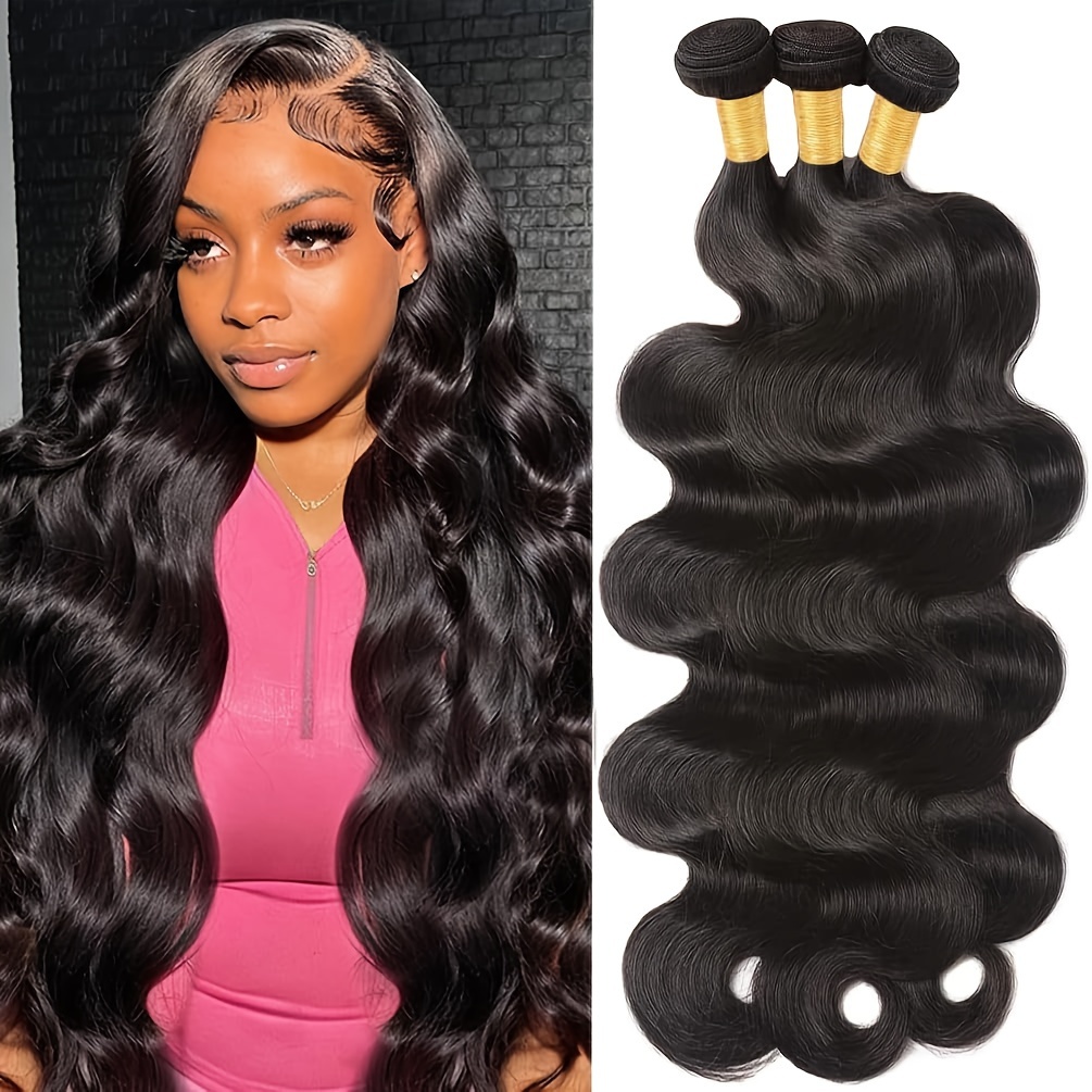 Body Wave Bundles Human Hair Extension 100% Human Hair Weave - Temu Ireland