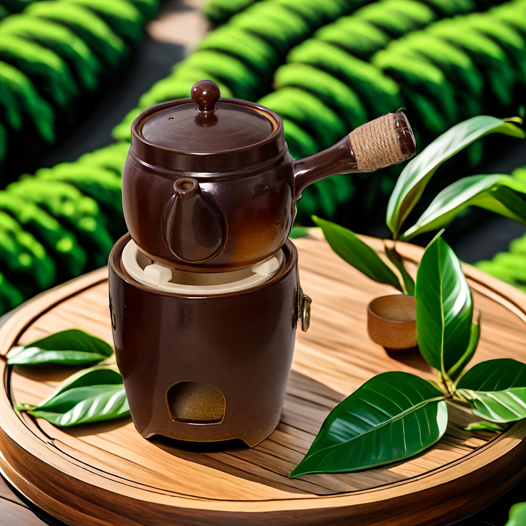 Retro Wood burning Tea Kettle Set Side Handle Double Ears Temu