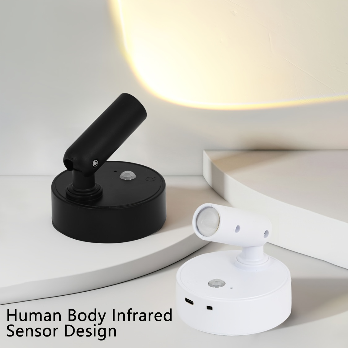 3-Color LED Smart Motion Sensor Light, USB Night Light