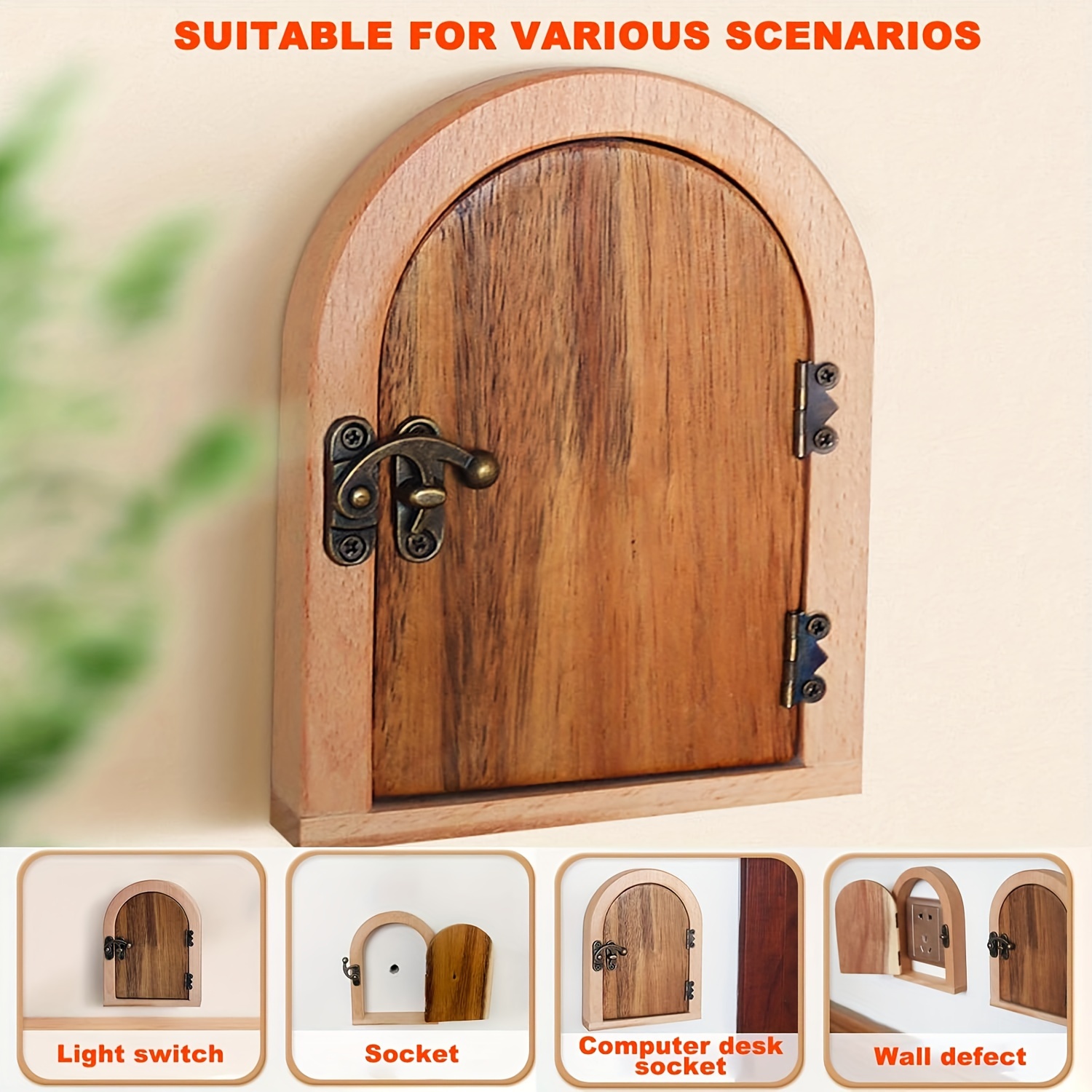 Fairy Door Outlet Cover Plate, Baby Proof Outlet Engugu