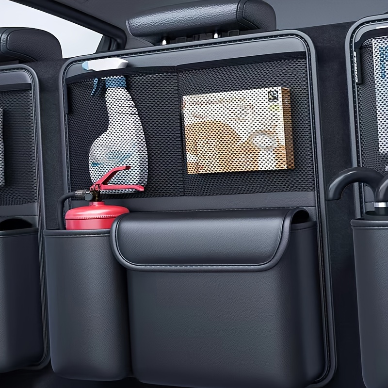 

[Meilleur Classement] Organisateur de Coffre de Voiture en Similicuir de Qualité Supérieure - Sac de Rangement Pliable et Multifonction SUVs et Véhicules