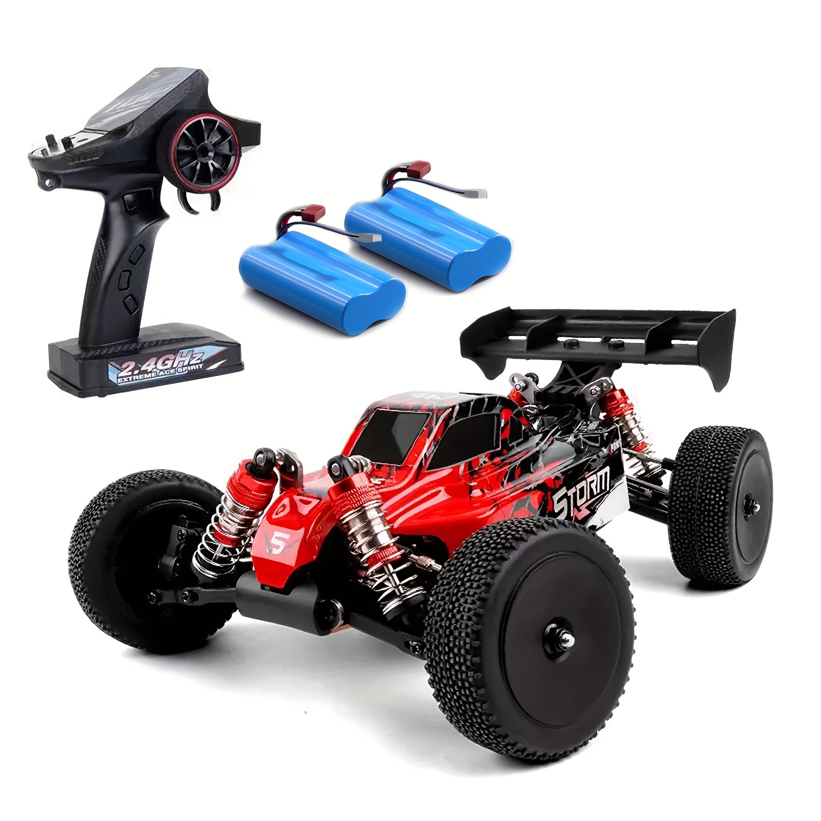 TEMU All Terrain 4wd Off Road Hobby Rc Car With Extra Shell, 40+kph High Speed Drifting Truck, Aluminum Alloy Chassis, 2.4ghz, Supports Multiple