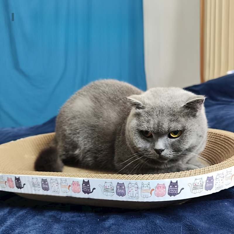 

High-density Cardboard Cat Scratching Pad - Basin For Cats - Pet Toy For Claw Grooming - No Cat Supplies For All Breeds