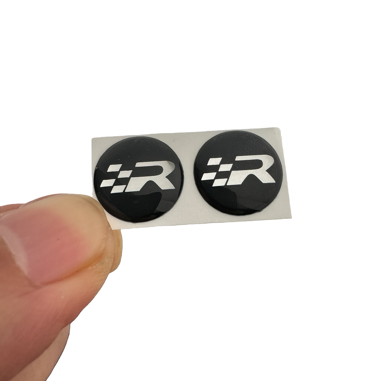 TEMU 2pcs Car Stickers Racing R Badge Emblem Automotive Decals Additions For All Vehicles